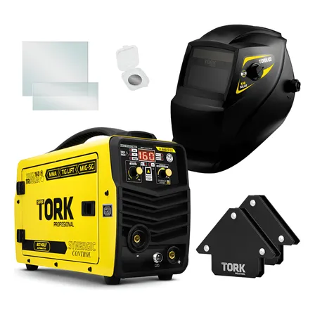 Maquina Solda Inversora Mig 160a Sem Gás Tig Mma + Kab Solar