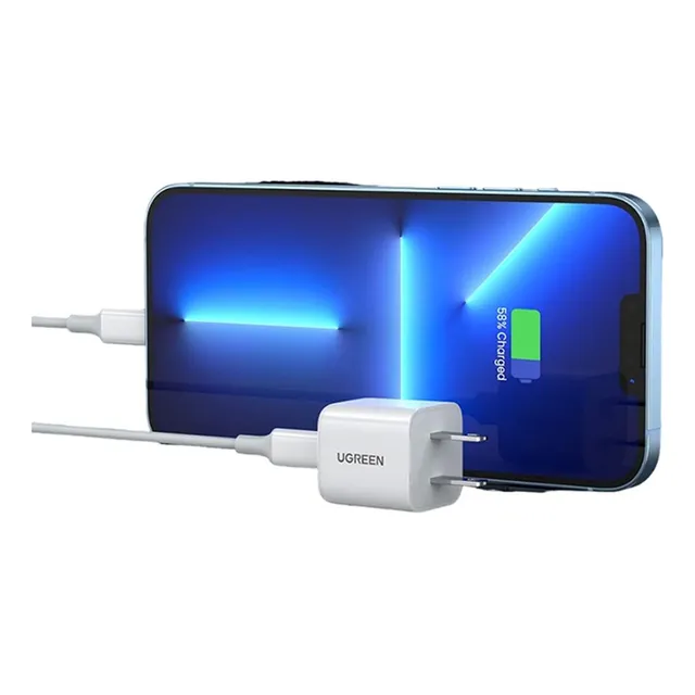 Ugreen 20w Mini Cargador (3a) Usb-c Plegable Pared Portable