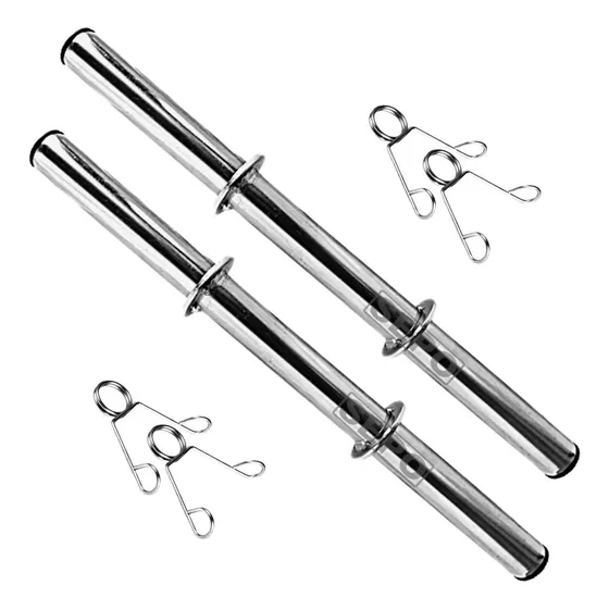 Par Halteres/barras Ocas 40cm Com Presilhas