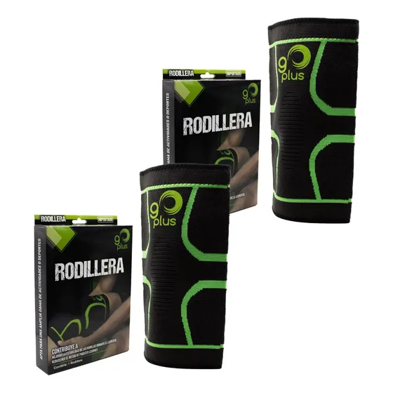 2 Pack Rodillera Rehabilitación Deportiva Compresión Go Plus