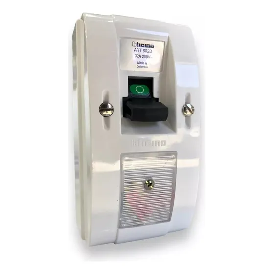 Interruptor Ticino 602b Breaker Sopreponer 602b Original