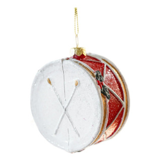 Colgante Navideño Para De Navidad, 7,5 X 8,5 Cm Tambor Rojo Colgante Navideño Para De Navidad, 7,5 X 8,5 Cm Tambor Rojo