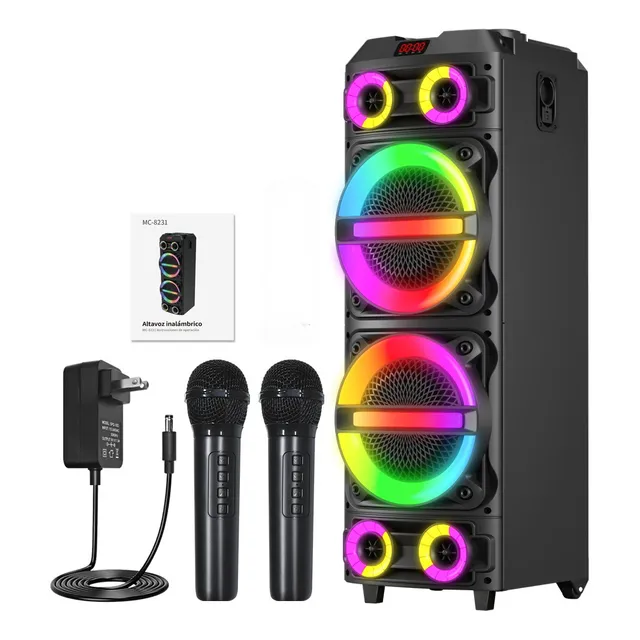 Bocina Bluetooth Subwoofe Microfono Inalambrico Para Bocina