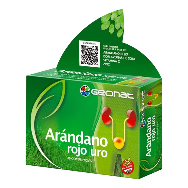 Geonat Arándano Rojo Uro 30 Comp Infecciones Urinarias