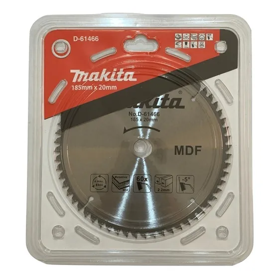 Disco De Sierra Circular 7 1/4'' 60 Dientes Makita D-61466 Melamina