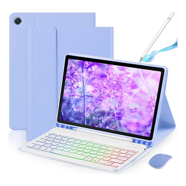Funda Teclado Mouse +lápiz P/ iPad iPad 9a/8a/7a Gen 10.2''