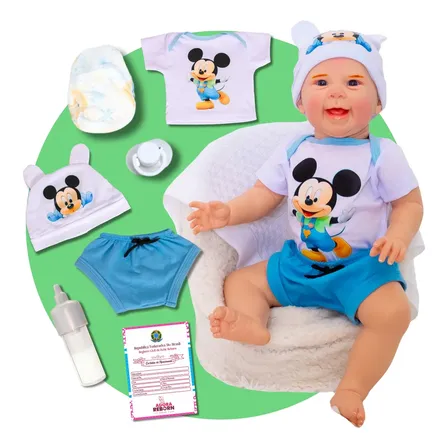 Bebê Reborn Boneca Realista Menina Silicone Envio Imediato