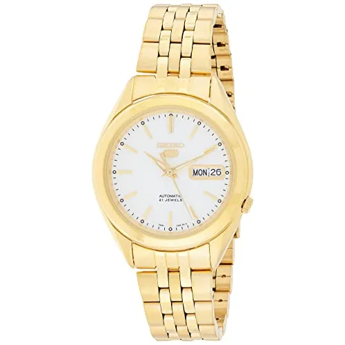 Seiko Hombre Snkl26 Oro Chapado Analógico De Acero 05uwx