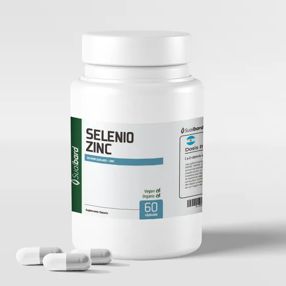 Selenio Quelado Tiroides Zinc Vegan 60 Capsulas Antiox