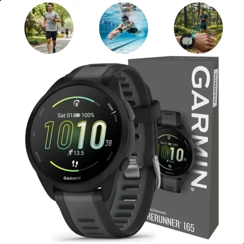 Relógio Smartwatch Garmin Forerunner 955 Solar Cor da caixa Preto