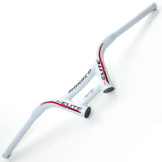 Guidão Bicicleta Elite Dh Alumínio Monaco Cor Branco