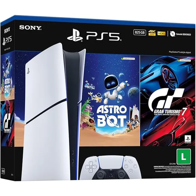 Console Playstation 5 Slim Digital 825gb Branco