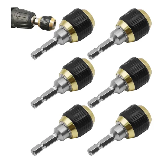 6 Piezas Para Conector Rápido Con Vástago Hexagonal De 1/4