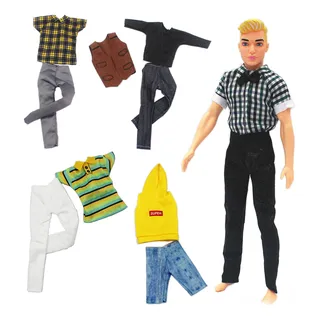 35 Solo Ropa Moda Ken Muñeco Traje 6pzas 30cm 35 Solo Ropa Moda Ken Muñeco Traje 6pzas 30cm