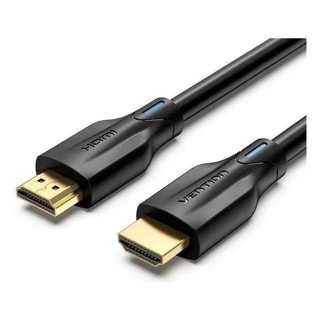 Cable Vention Hdmi 2.1 - Certificado Profesional - 8k Hdr Earc HDCP 144hz - Blindado 48 gbps Oro - Premium Gamer Full HD - 1,5 Metros - AANBG