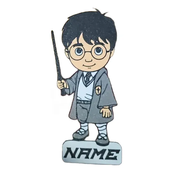 Cake Toppers /carteles Personalizados Gris Harry Potter