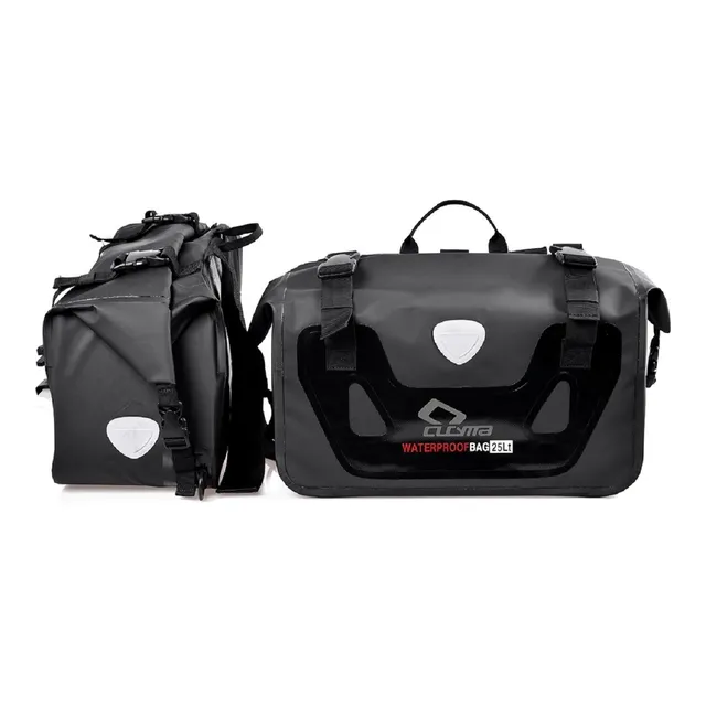 Alforjas Universal Pvc Laterales 100% Impermeables Moto 25l
