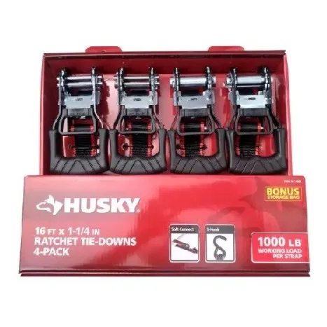 Pack Cincha Para Amarre Husky  1.1/4x16piex4pzasx1000lb