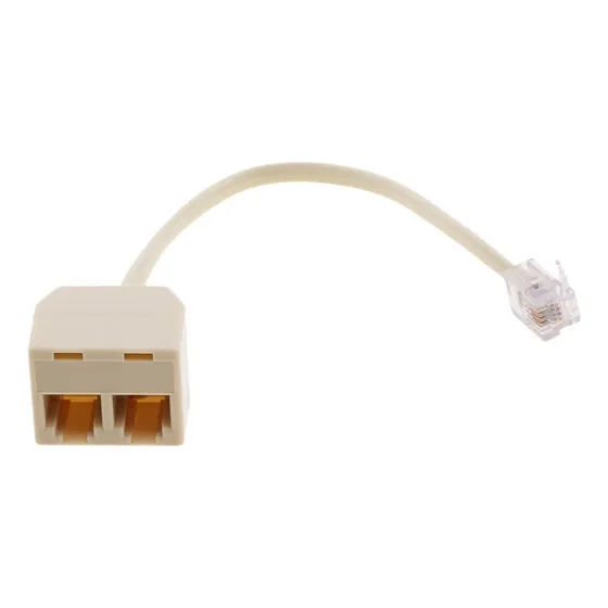 / 2 Vías De Salida 4c Rj11 Teléfono Teléfono Modular Line