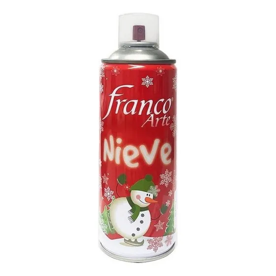 Nieve Artificial Espuma Spray Decoración Franco Arte 300ml