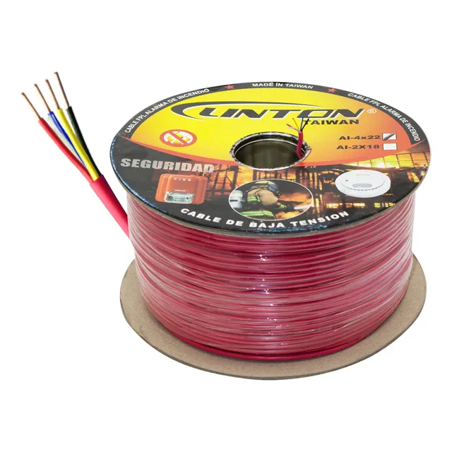 Cable Para Alarma De Incendio Fpl Solido 4x22 Awg Linton
