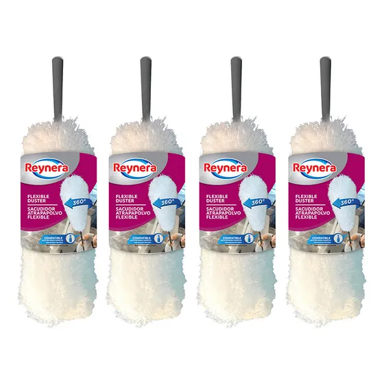 Sacudidor Atrapapolvo Flexible Plumero 4 Piezas Reynera B2b