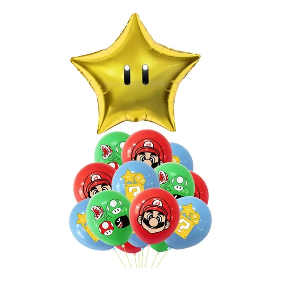 Set De Globos Aluminio + Látex  Diferentes Diseños Infantil