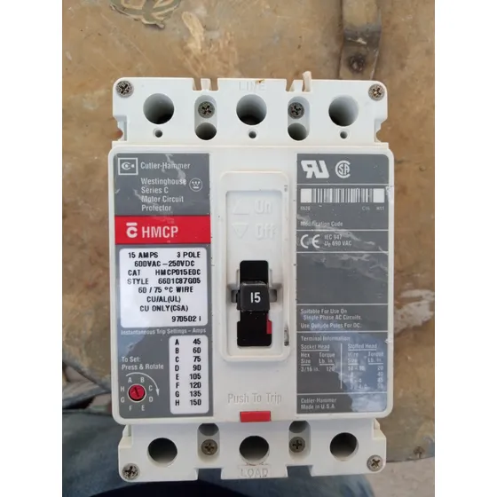Breaker Trifásico Cutler Hammer 15 Amp Usado