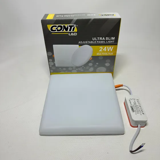 Panel Led Cuadrado Conti 24w Para Empotrar 