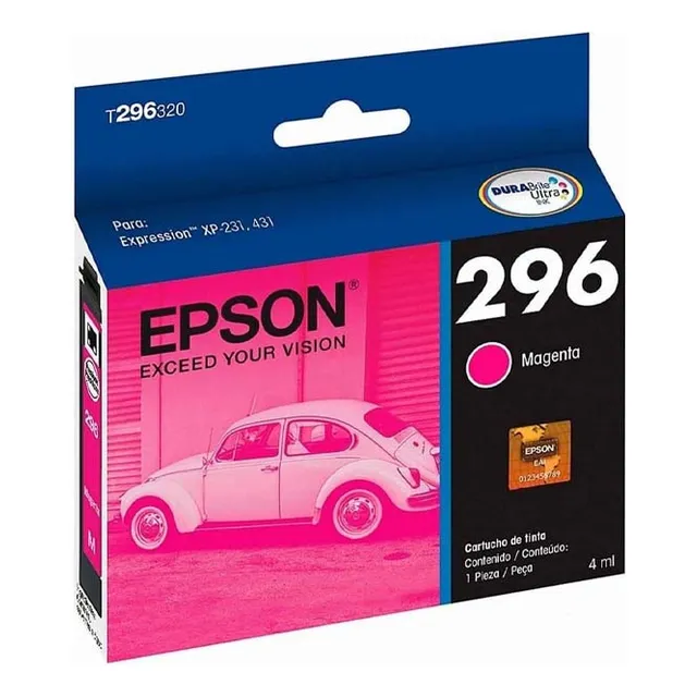 Cartucho De Tinta Epson T296 Original T296320 Magenta