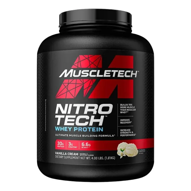 Proteína Nitrotech Performance Series Vainilla 4lb Sabor Vanilla 4lb