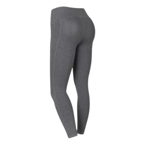Calza Under Armour Armour Hi Ankle Leg Arg Gris Mujer