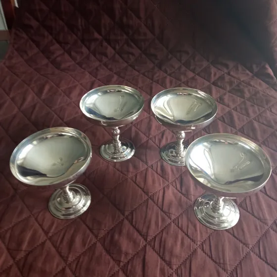 4 Copas Bañadas En Plata Para Ocasiones Especiales Españolas