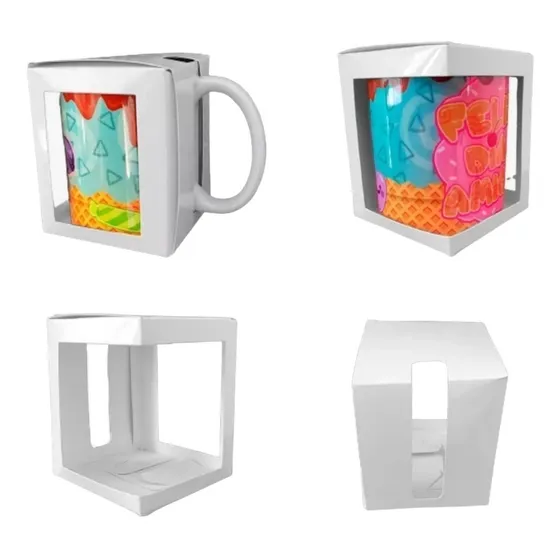 Cajas Para Taza 11oz 100% Sublimable Tlp Sublimación Armable