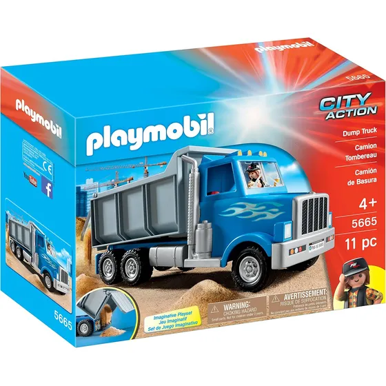 Playmobil, Juego De Camión Volquete
