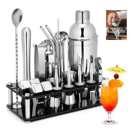 Kit Bartender Completo C/ Coqueteleira 750ml + Kit Caipirinh
