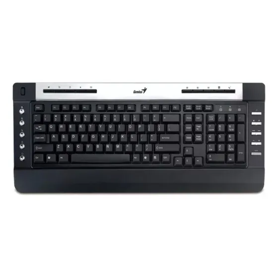 Teclado Genius Negro Multimedia Slimstar 250 Ps2 