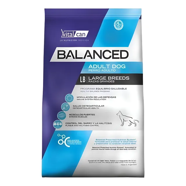 Balanced Adult Dog Perro Adulto Raza Grande 20+3kg + Regalo