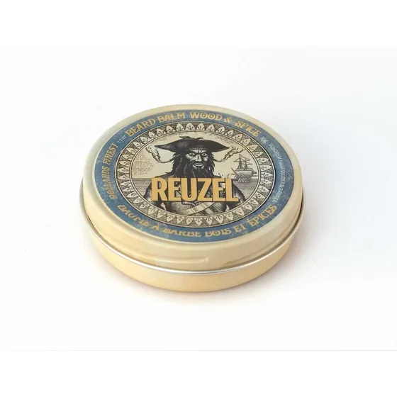 Pomada Reuzel con aceite para barba con fragancia de madera y especias, 35 g