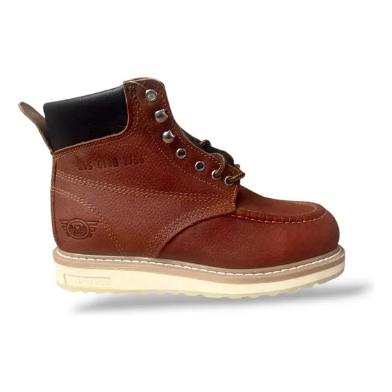 Bota De Trabajo Resistente Y Duradera Con Casco De Acero