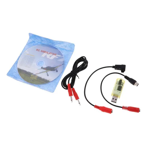 * 22 En 1 Rc Usb Flight Simulator Con Soporte De Cable G7/g6