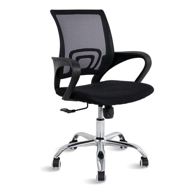 Cadeira De Escritório Travel Max Diretor Mb-4005 Preta Com Estofado De Tecido Cadeira De Escritório Travel Max Diretor Mb-4005 Preta Com Estofado De Tecido