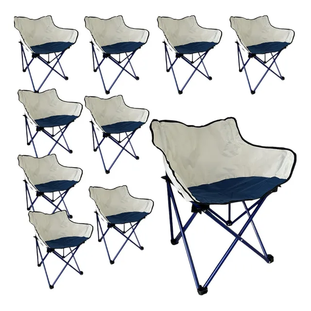 10 Sillas Camping Playa Y Exterior Plegable Moderna Comoda
