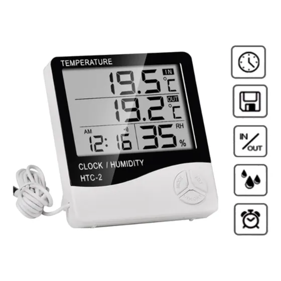 Medidor Temperatura Y Humedad Termohigrometro Htc-2