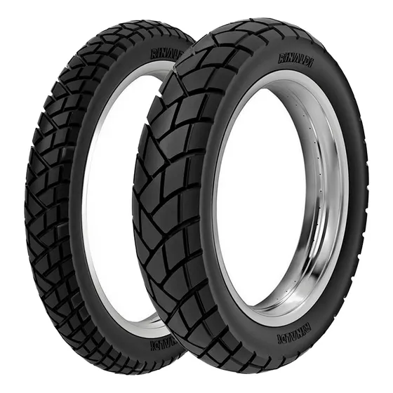 Jogo Pneus Moto Rinaldi R34 90/90-19 52t + 110/90-17 60p Tt