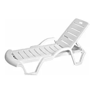Espreguiçadeira Plåstica Bahamas Branca Piscina E Praia Cor Branco Espreguiçadeira Plåstica Bahamas Branca Piscina E Praia Cor Branco