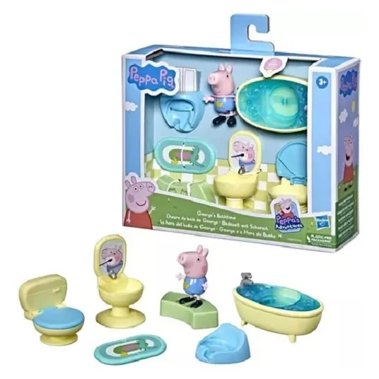 Oportunidad..!!! Set Peppa La Hora Del Baño De George Hasbro