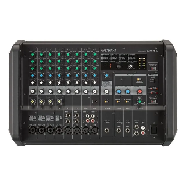 Yamaha Emx5 Mezcladora Con Poder Integrado 12ch 500w X 2