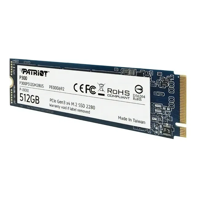 DISCO SOLIDO SSD PATRIOT P300 512GB M.2 PCLE GEN 3X4 NVME