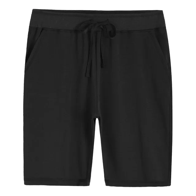 Bermuda Punto Suave Bolsillo Para Mujer